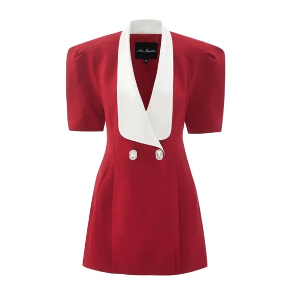 NWT Nana Jacqueline Alia Dress in Red - Picture 3 of 4